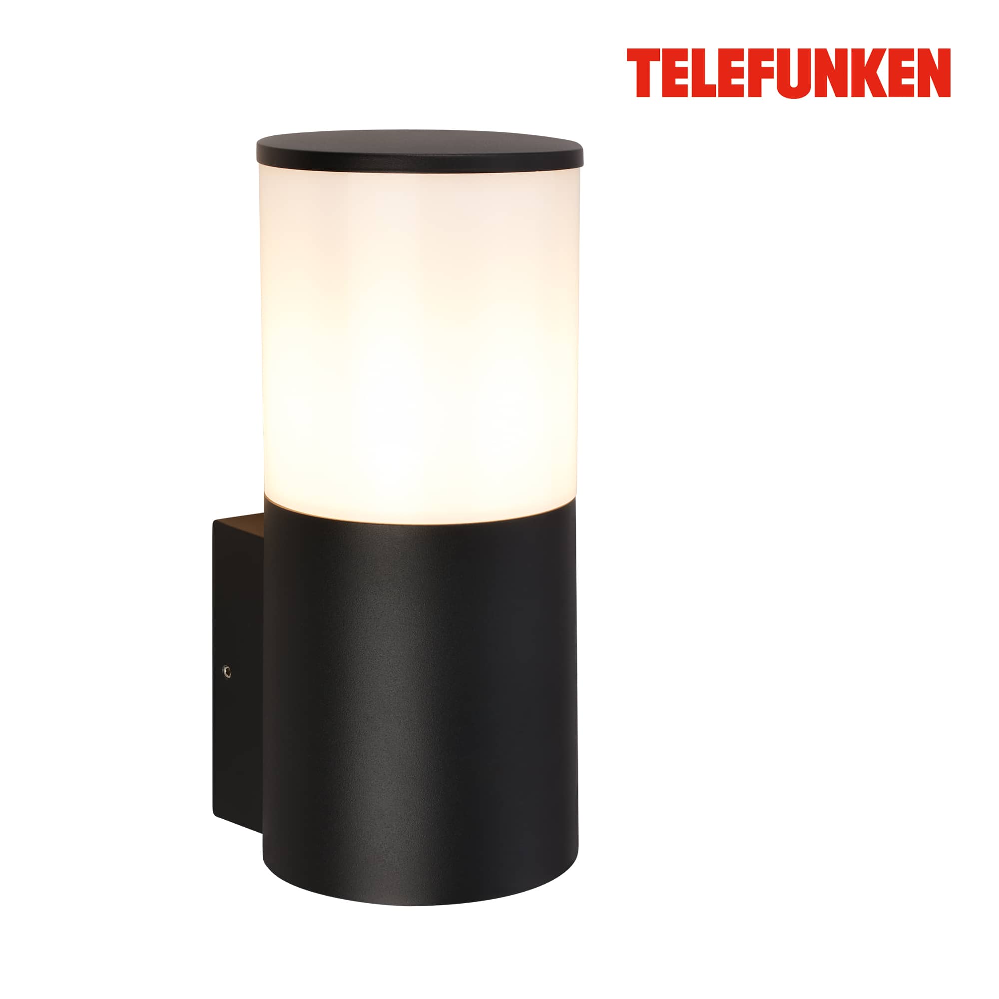 Telefunken LED wall lamp, splash water and dust protection, On/Off