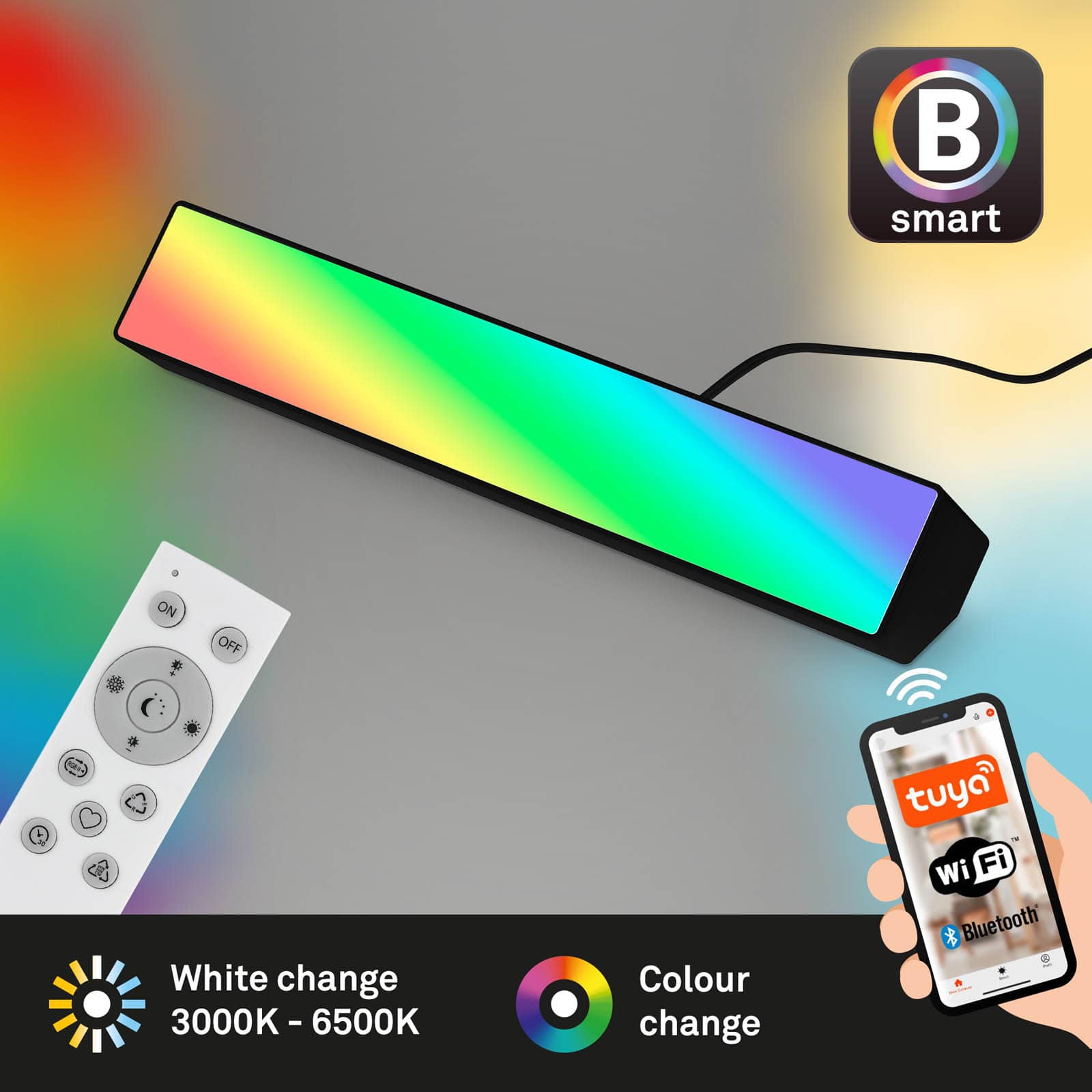 Bsmart WiFi + Bluetooth CCT RGB-LED WallWasher Freisteller2