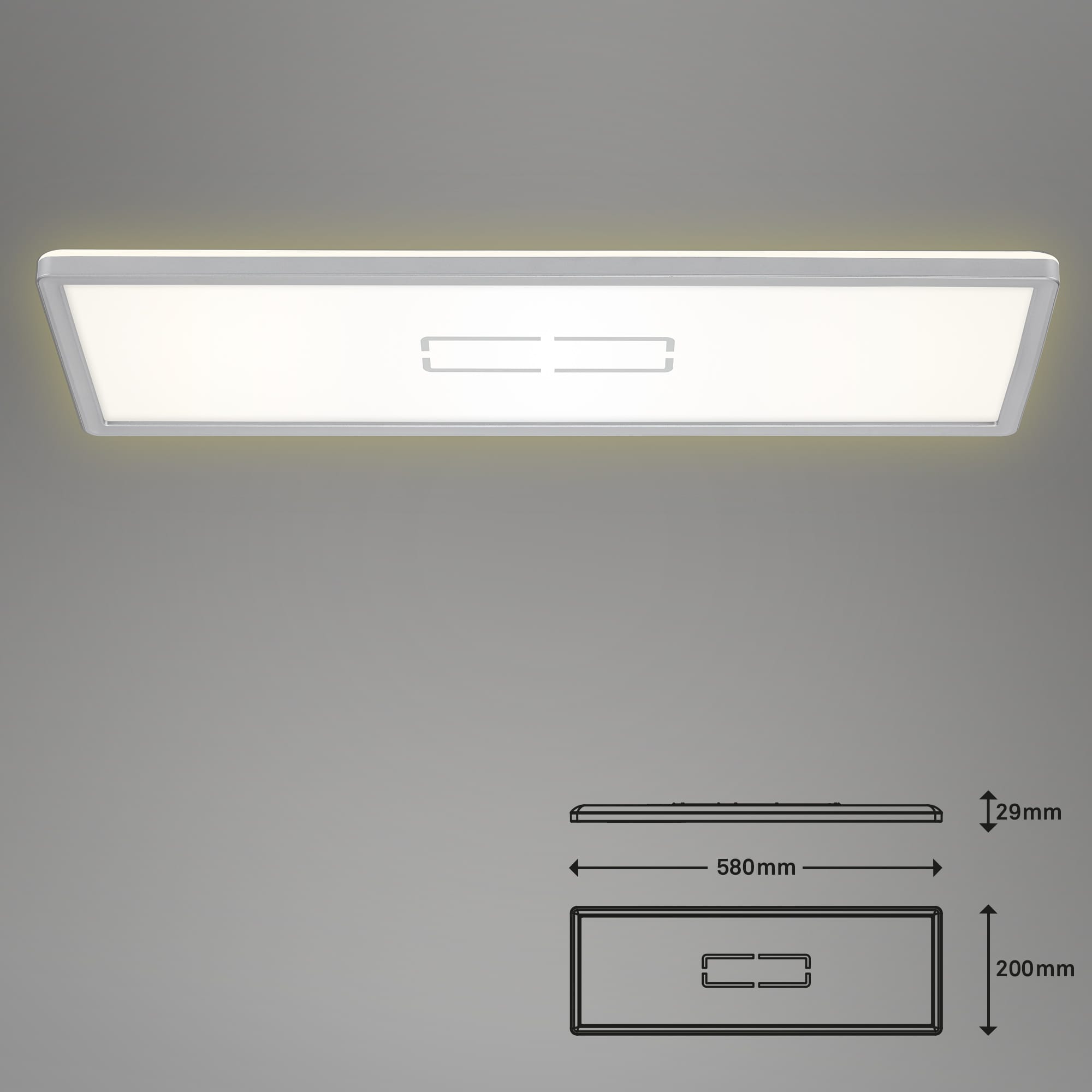 Slim LED LUMEN, Silber 2700 22 cm, 58 Panel, WATT