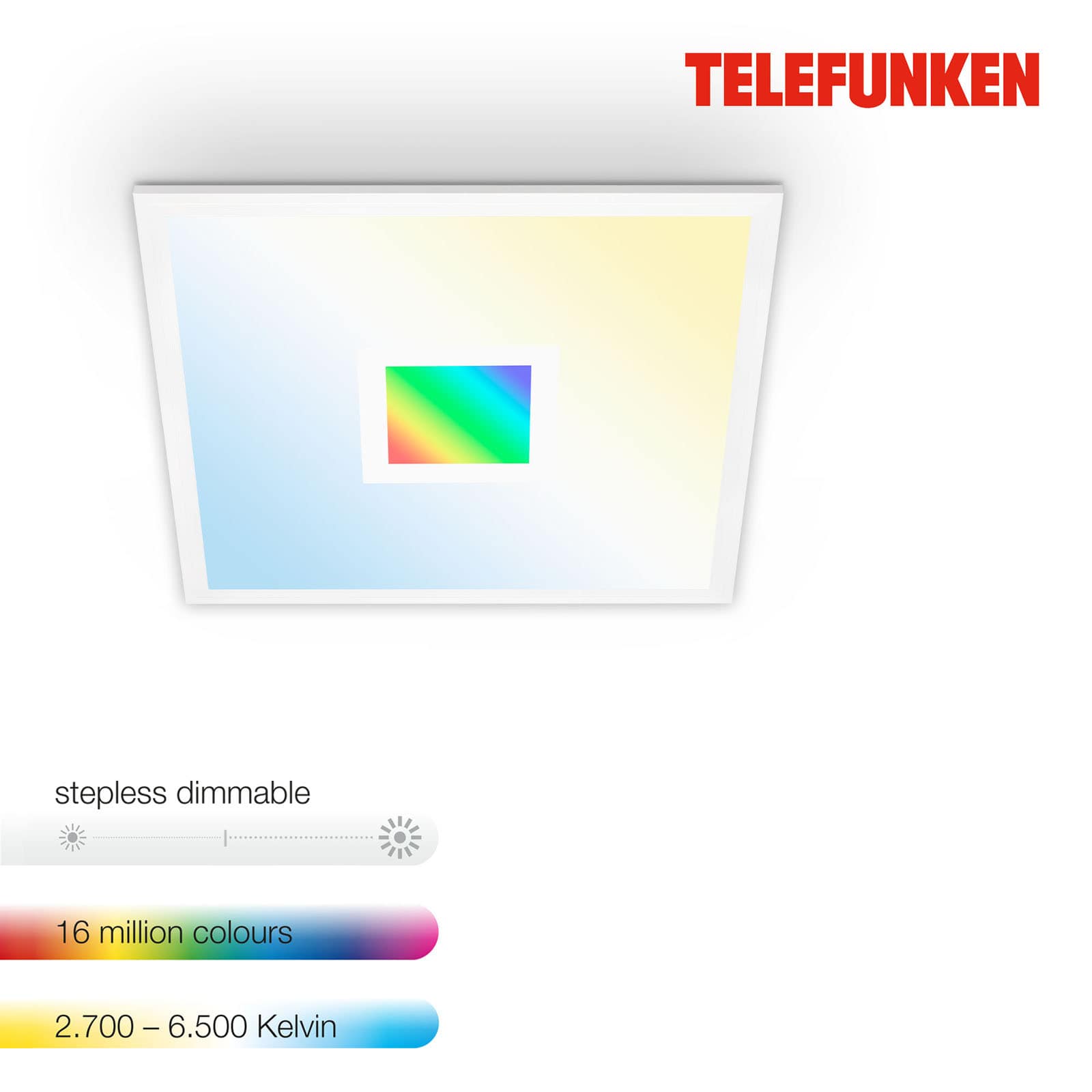 CCT LED Panel RGB Centerlight weiß 1xLED Milieu1