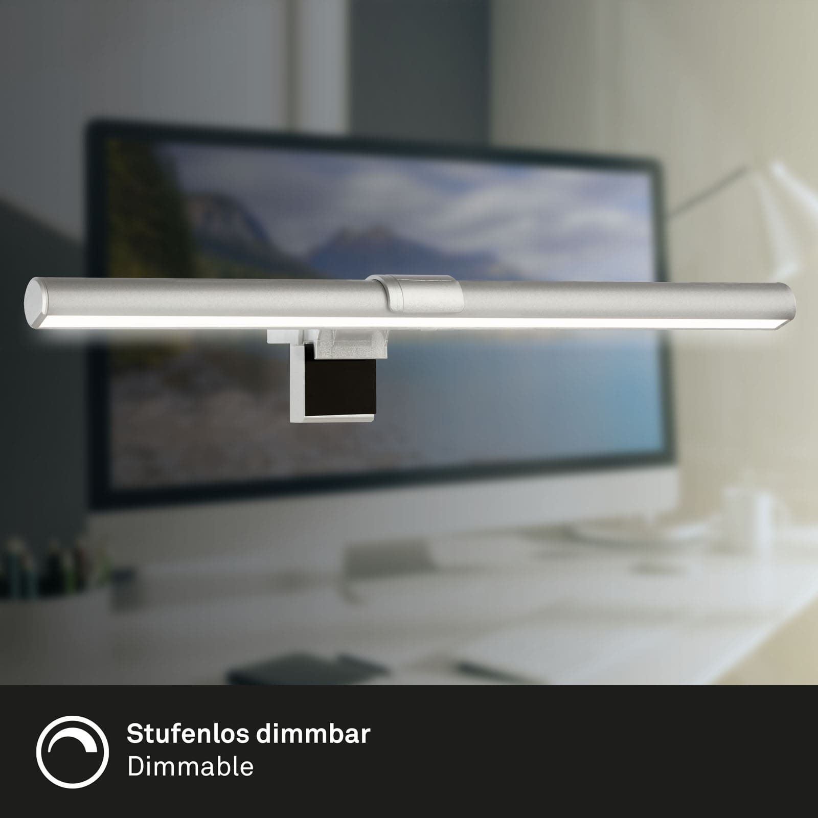 USB CCT-LED Monitorleuchte silberfarbig LED Funktion