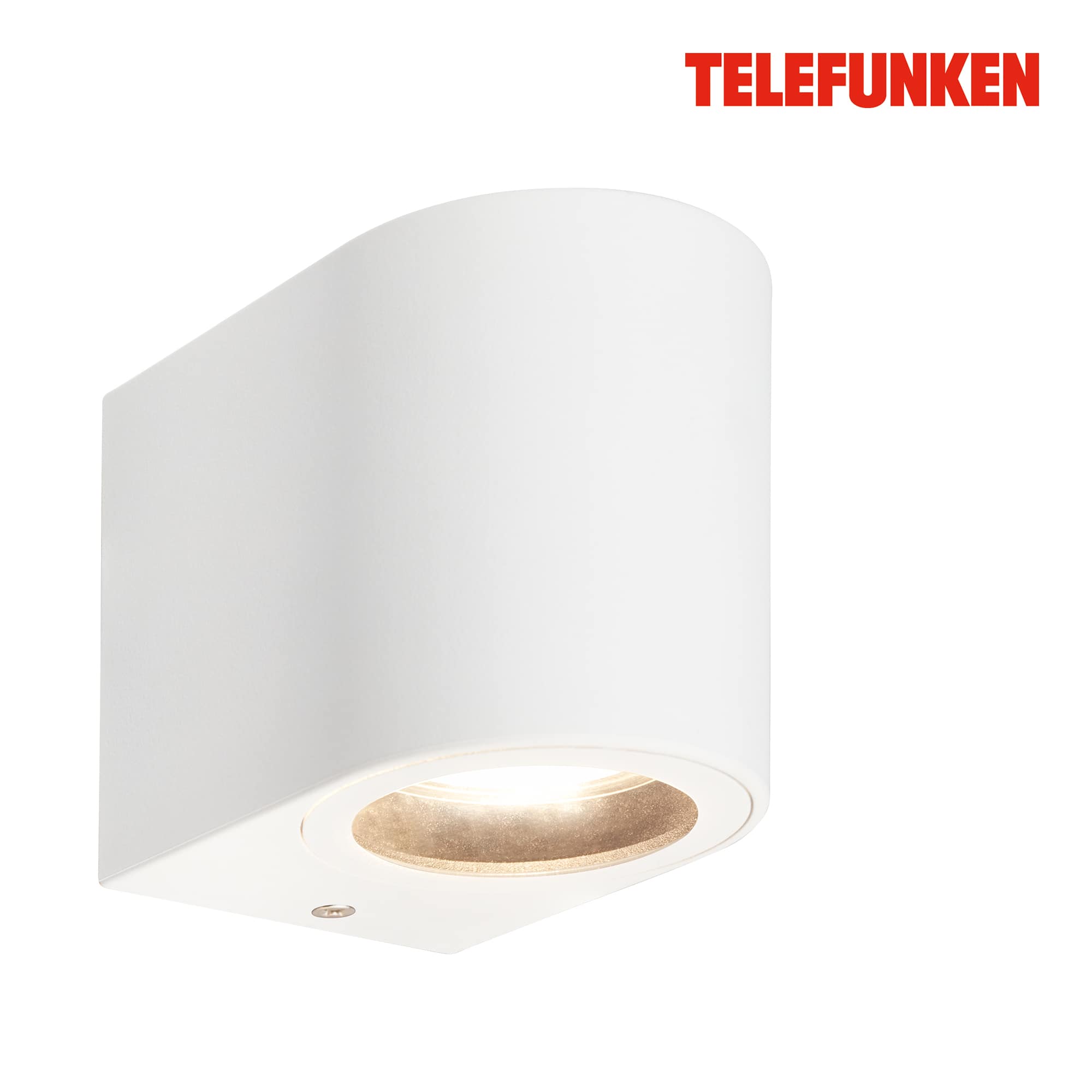 Telefunken LED wall lamp, splash-proof, on/off via wall switch