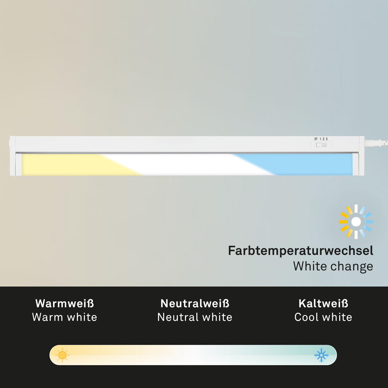 LED Unterbauleuchte weiß