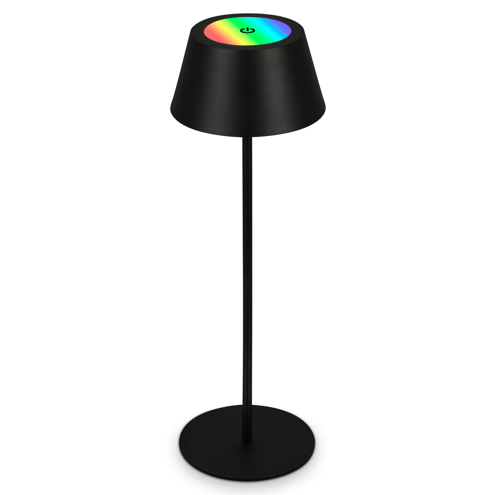 LED RGB Akku-Tischleuchte schwarz Freisteller