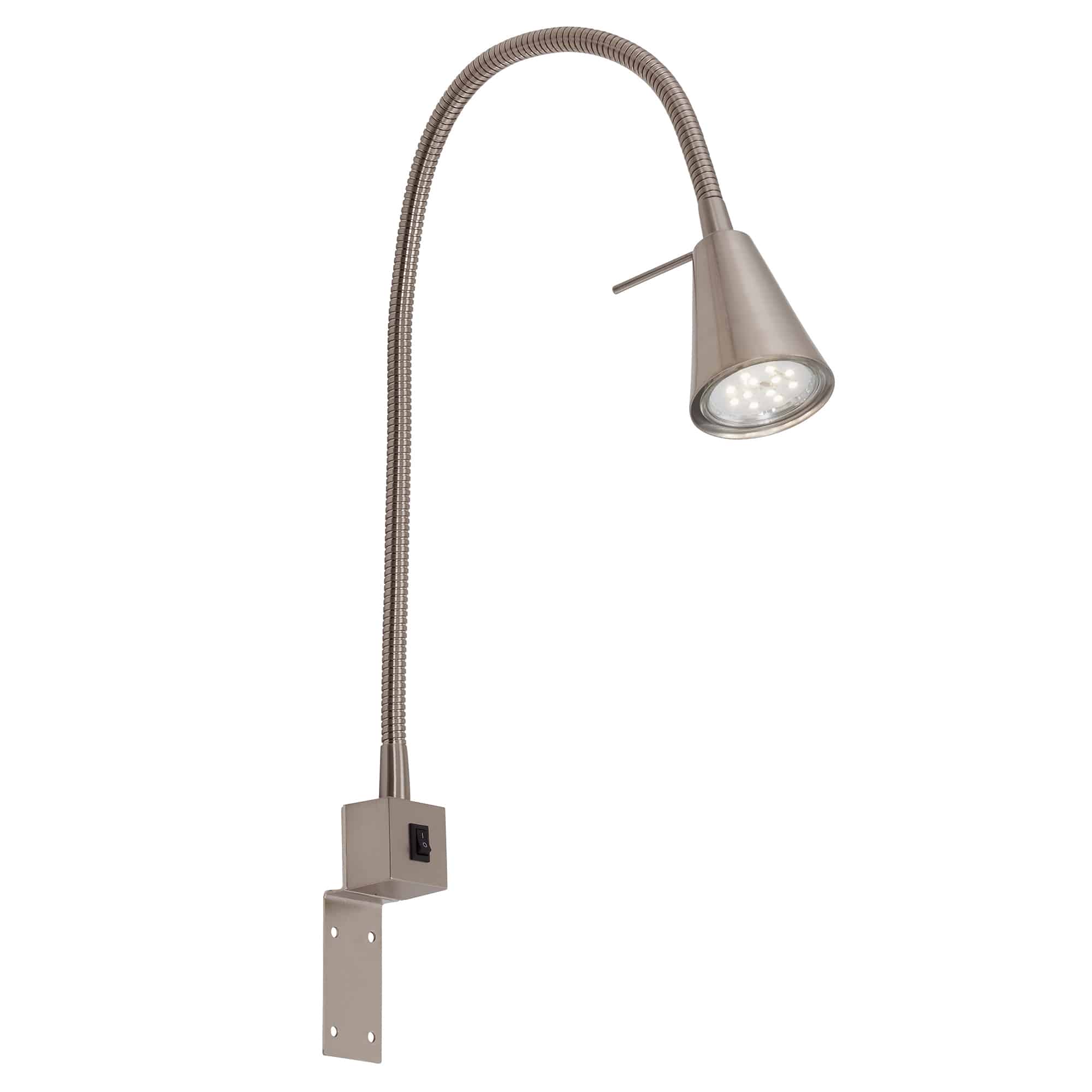 Flexibele Wandlamp 40,3 cm 1xGU10 5W 400lm mat-nikkel