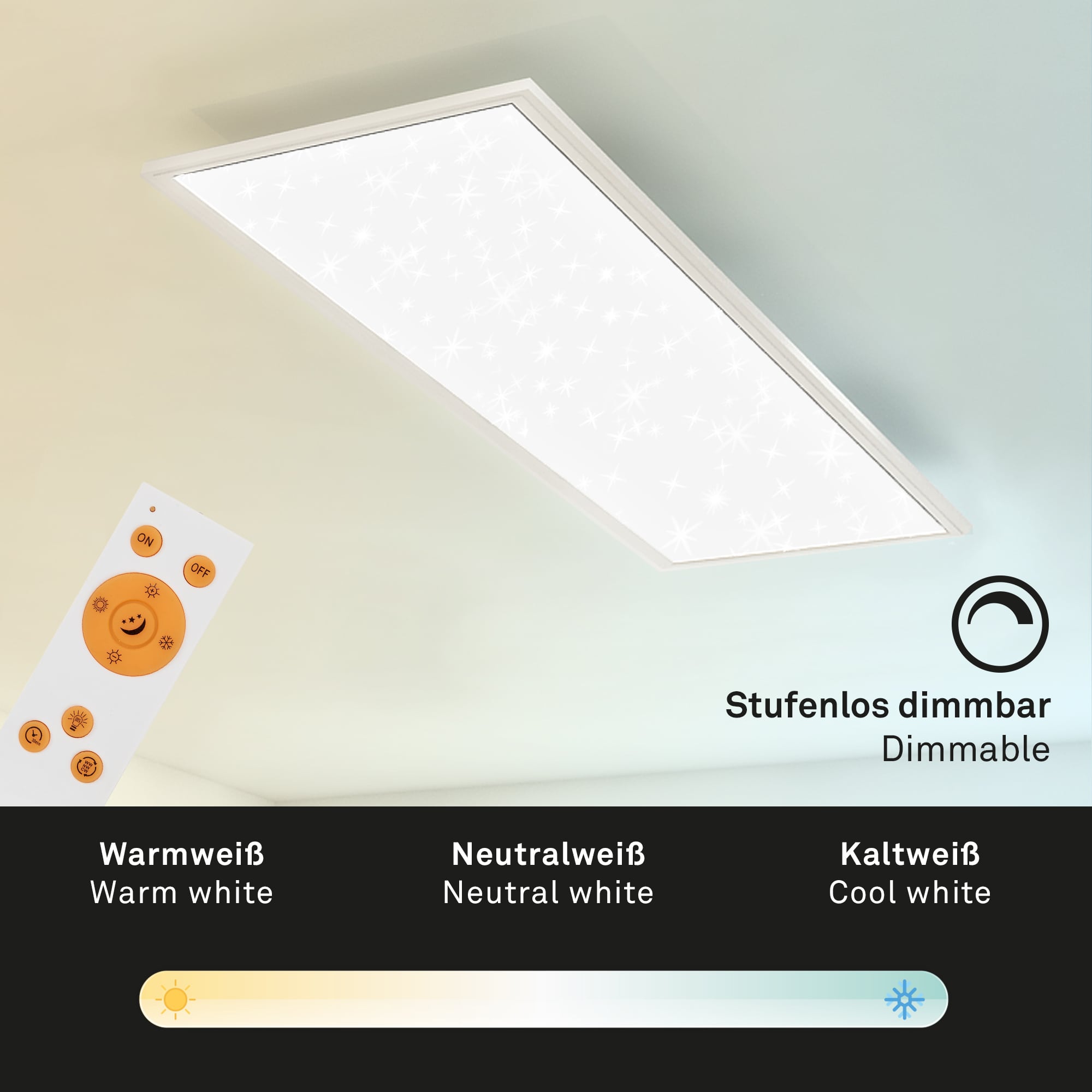 Ultraflache s CCT Sternenhimmel-LED Panel weiß 1xLED Funktion