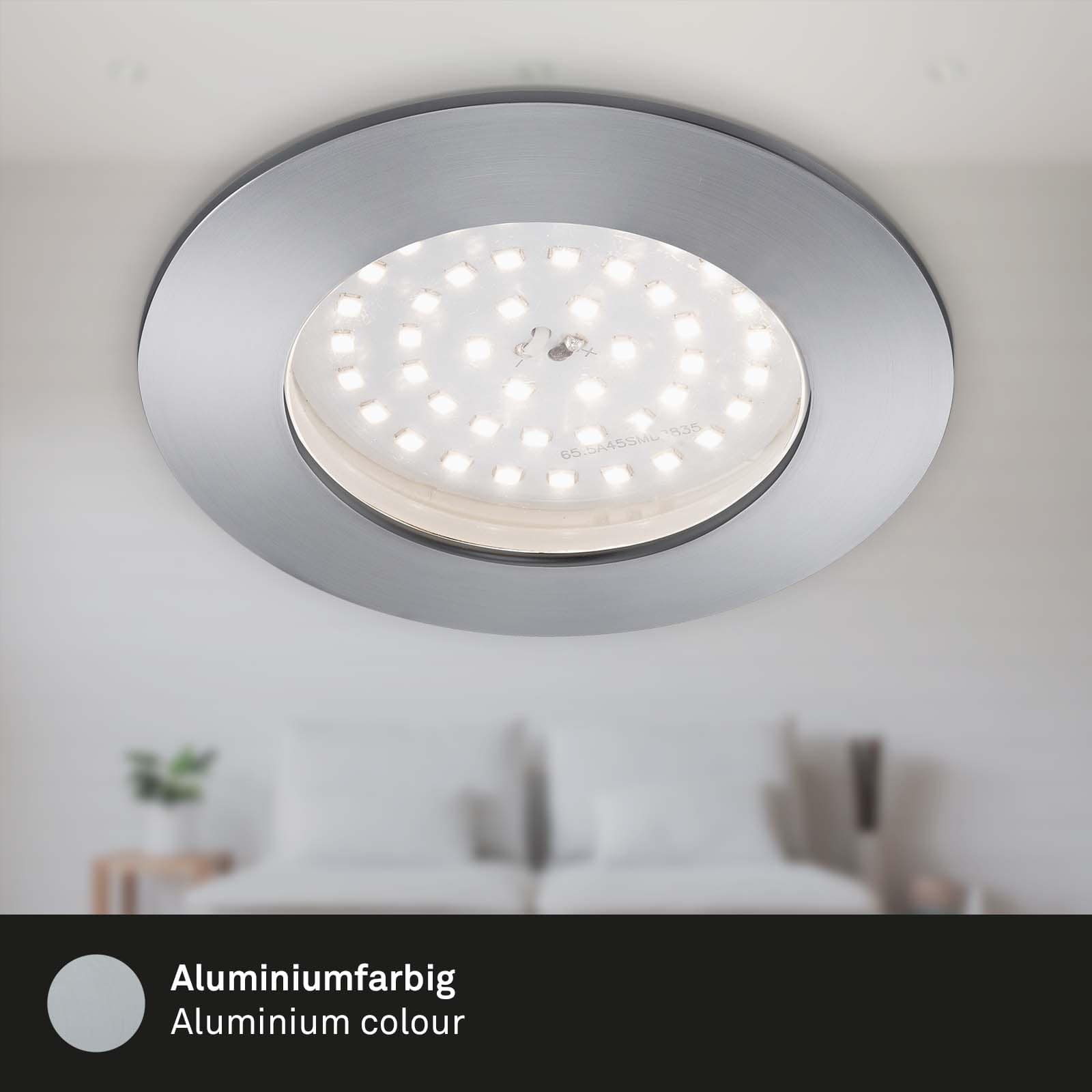 LED Einbauleuchte aluminiumfarbig LED10 Freisteller2