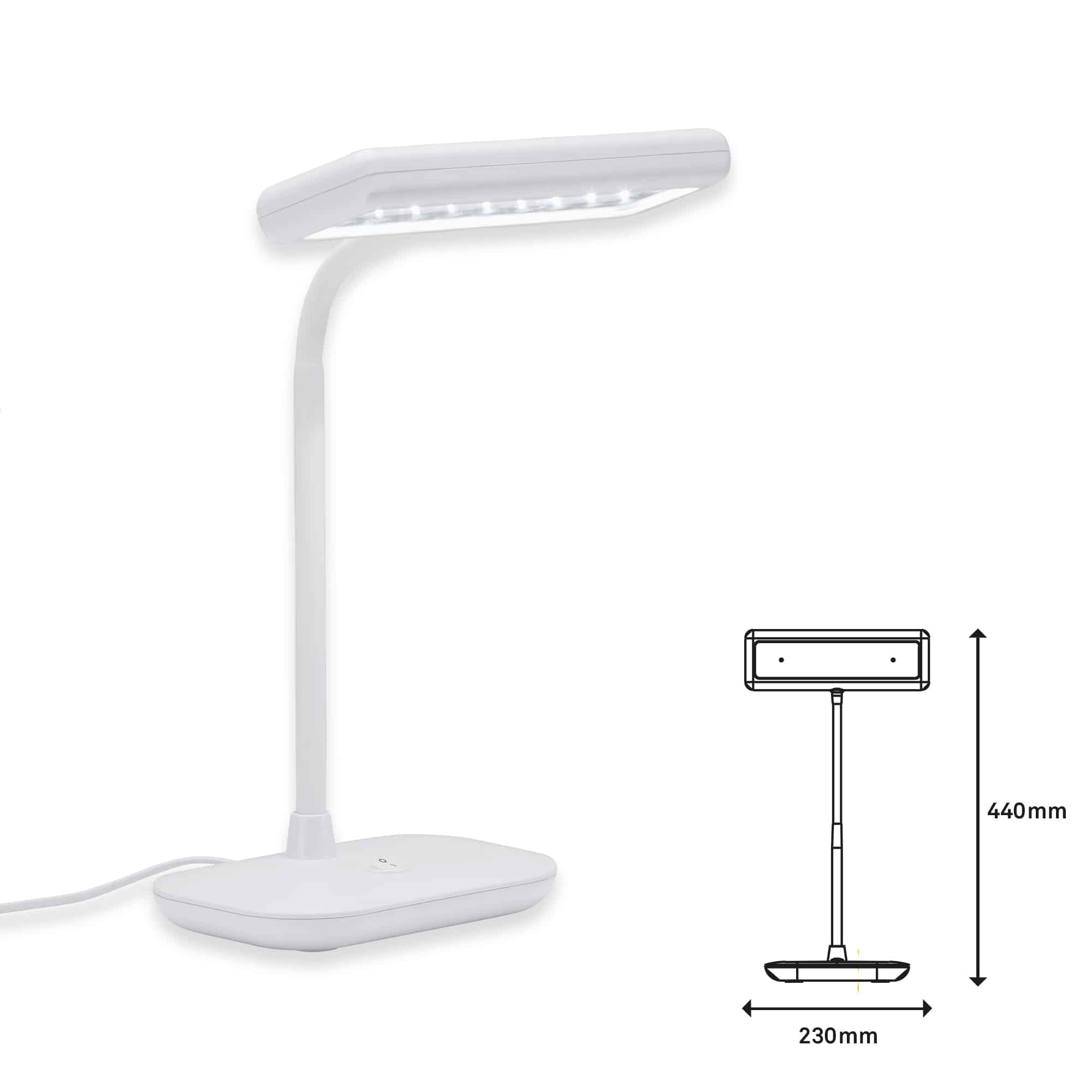 LED Tageslichtleuchte weiß LED  Maßzeichnung