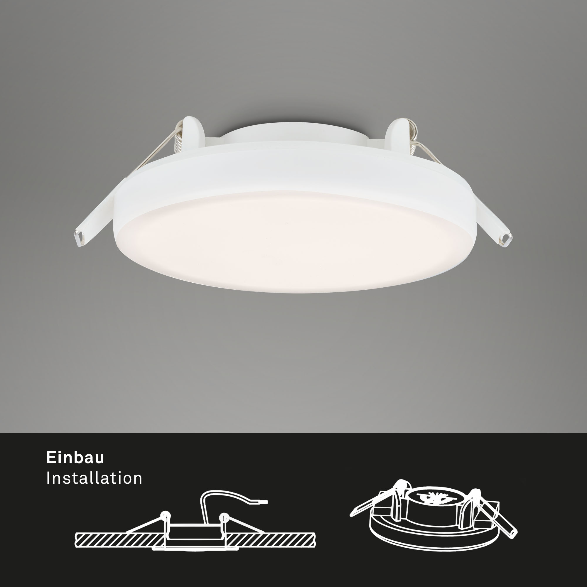 LED Einbauleuchte Weiß Fernbedienung