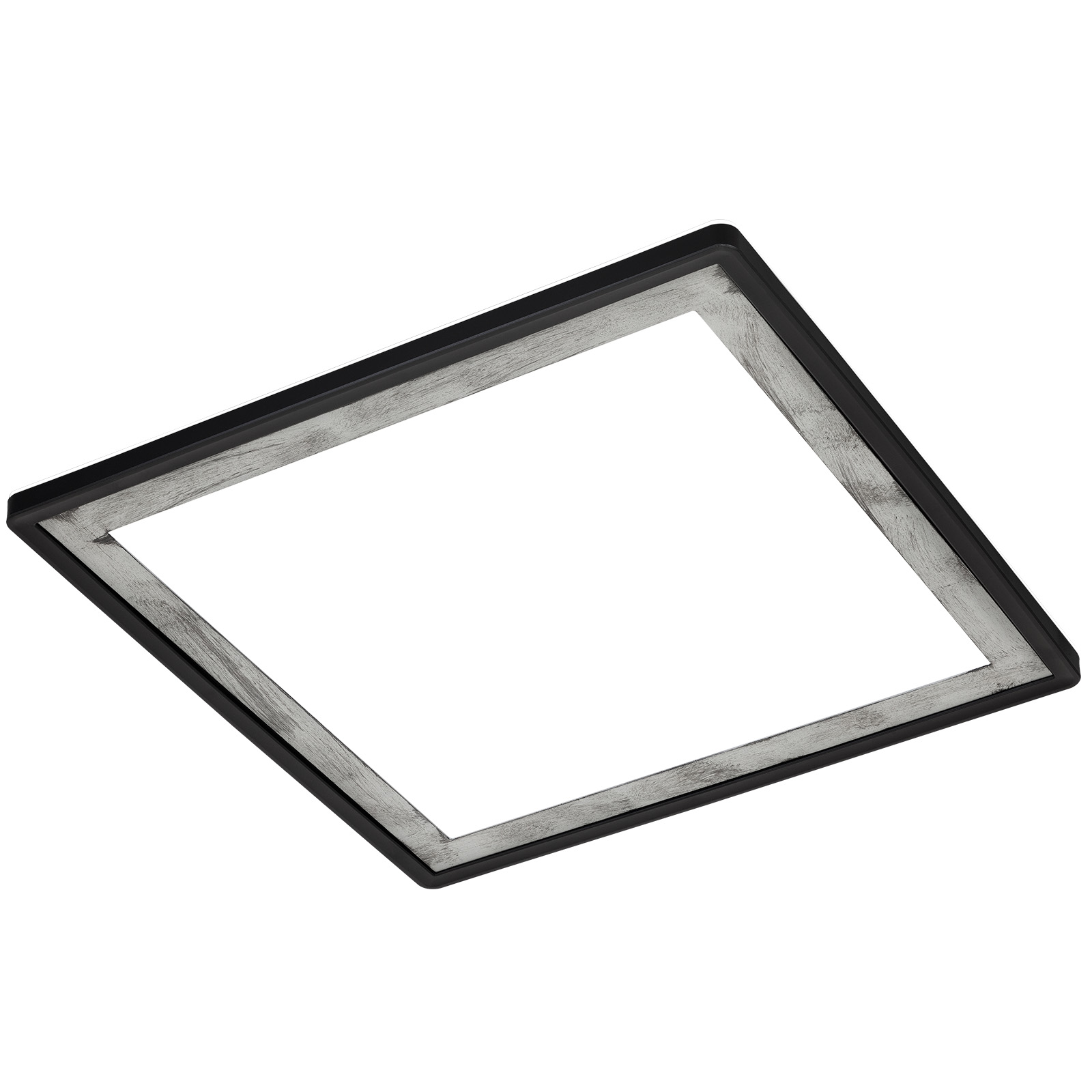 Ultraflaches LED Panel Silber Schwarz Freisteller