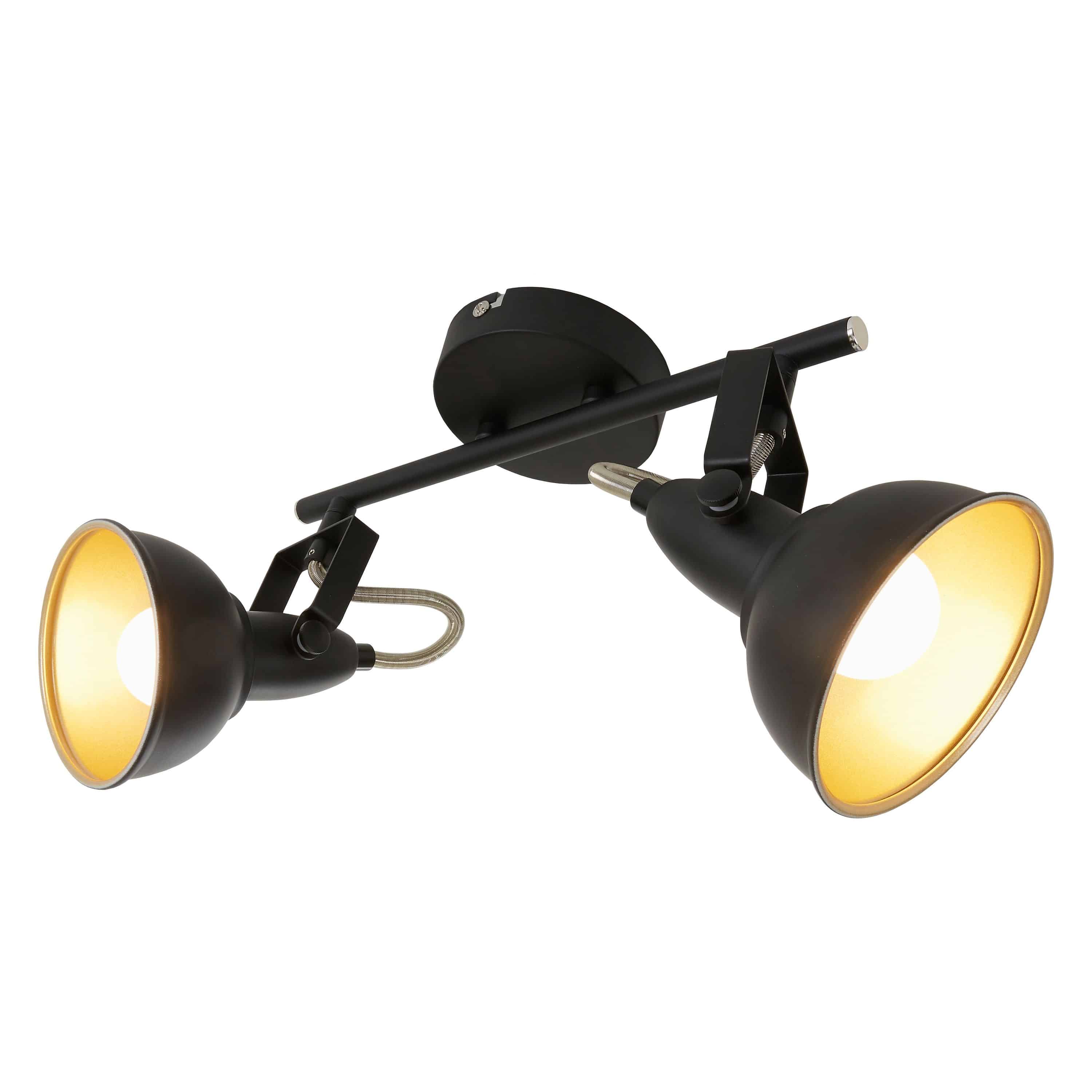 Lampe spot 30,4 cm 2x exkl. E14 40W noir
