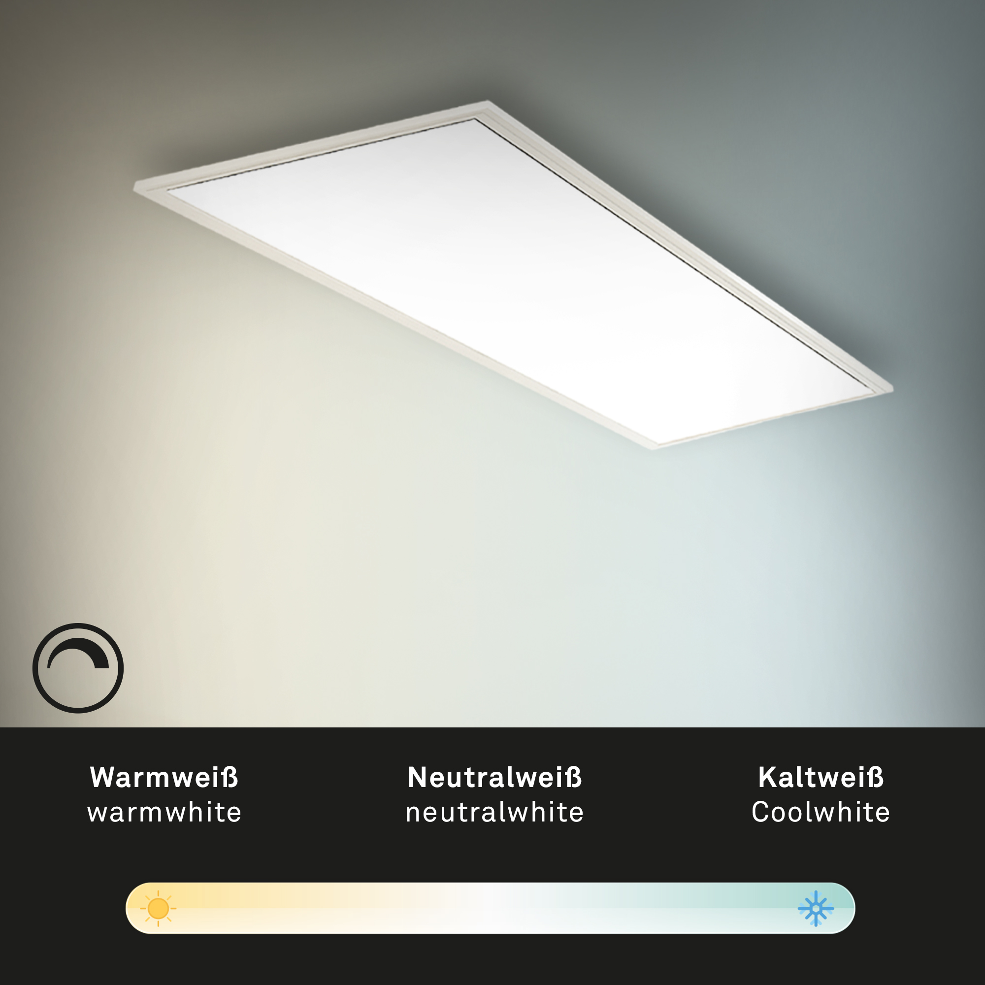 CCT LED Panel weiß 1xLED Funktion2