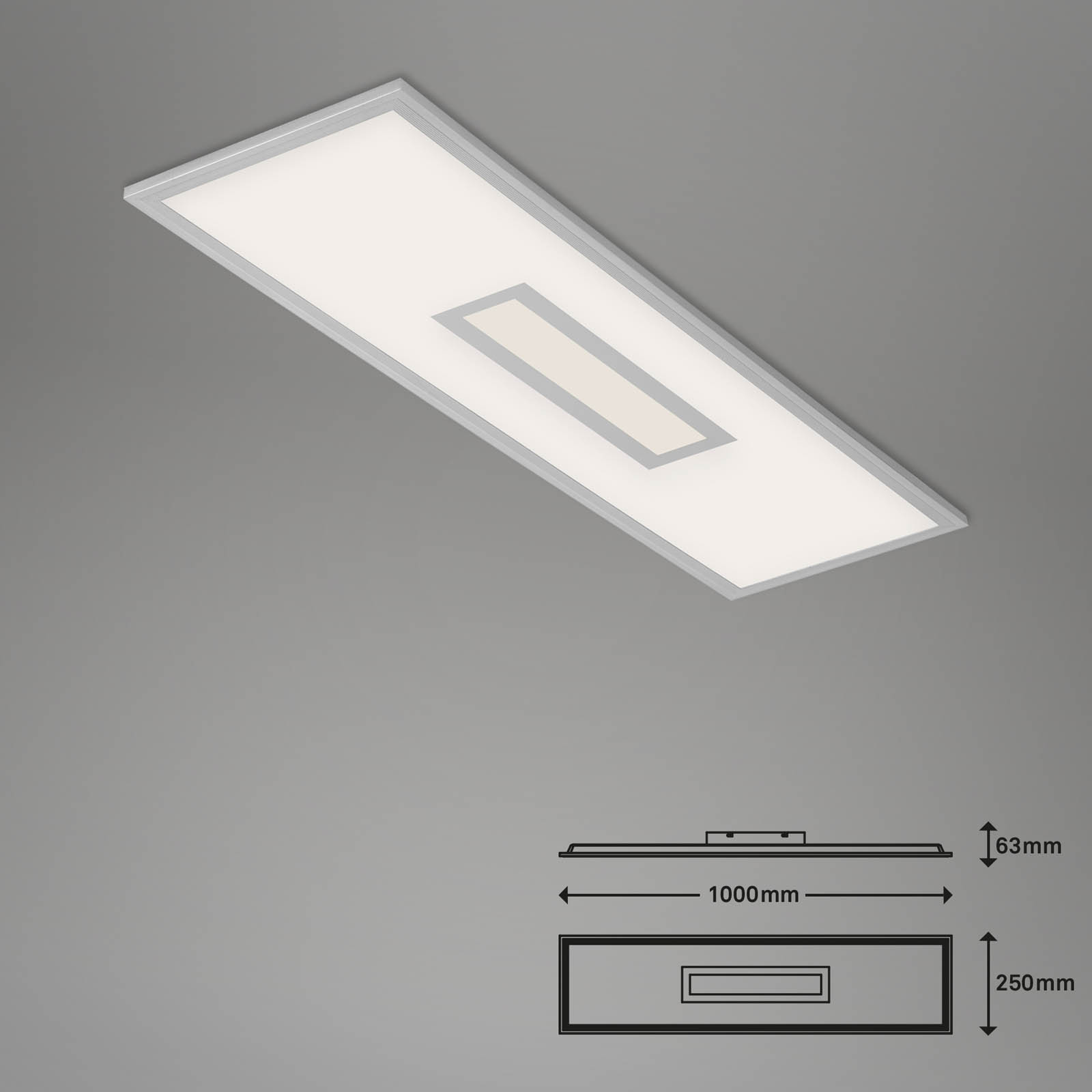 Bsmart WiFi + Bluetooth CCT LED Panel RGB-LED Centerlight Maßzeichnung