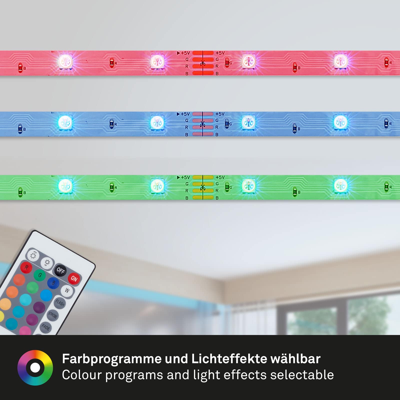 RGB-LED Flexband weiß