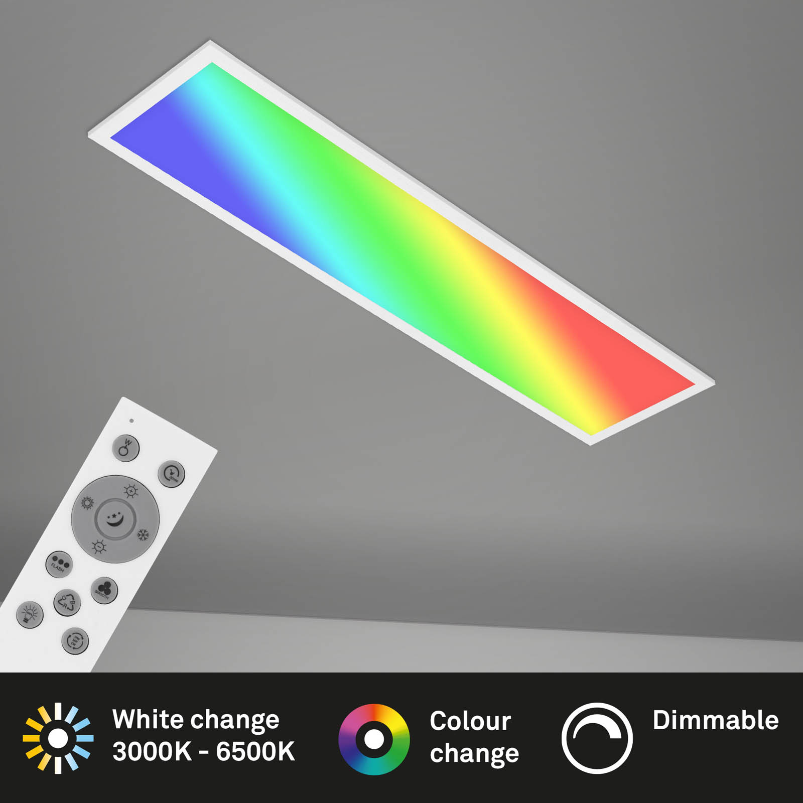 RGB CCT LED Panel weiß 1xLED-Platine2 + RGB-LED Freisteller2