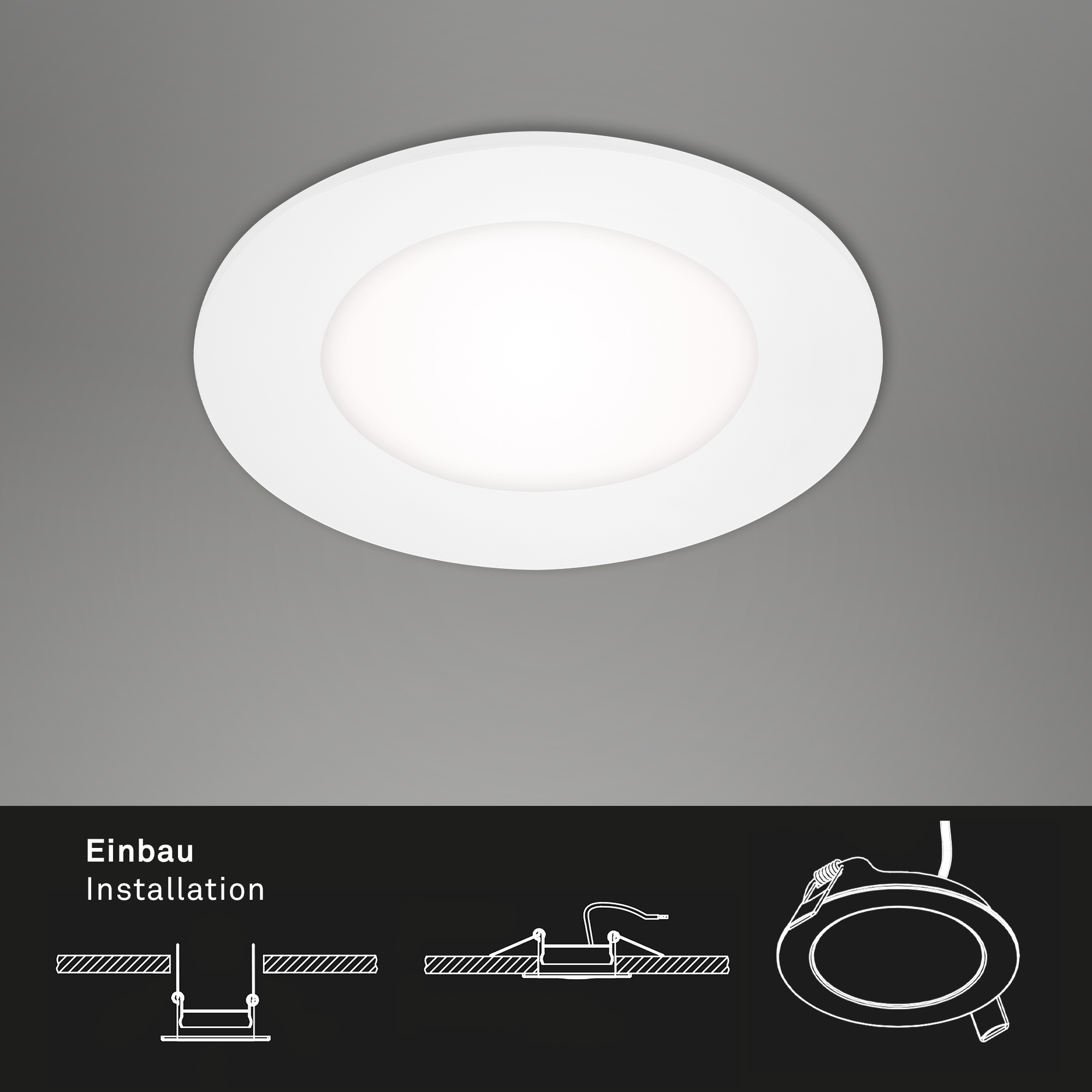 LED Einbauleuchten3er-Set weiß 3xLED Funktion