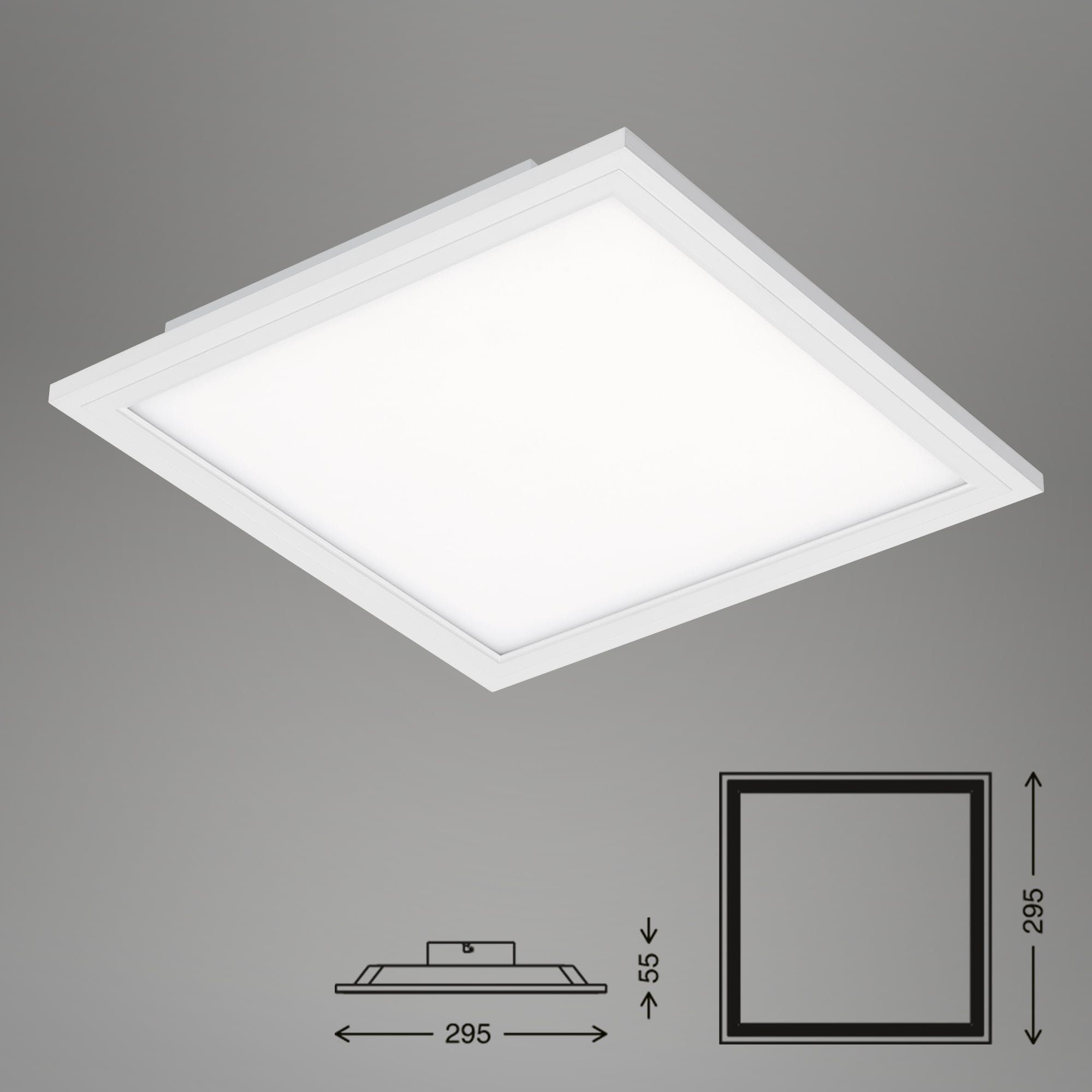 Ultraflaches LED Panel weiß LED Maßzeichnung