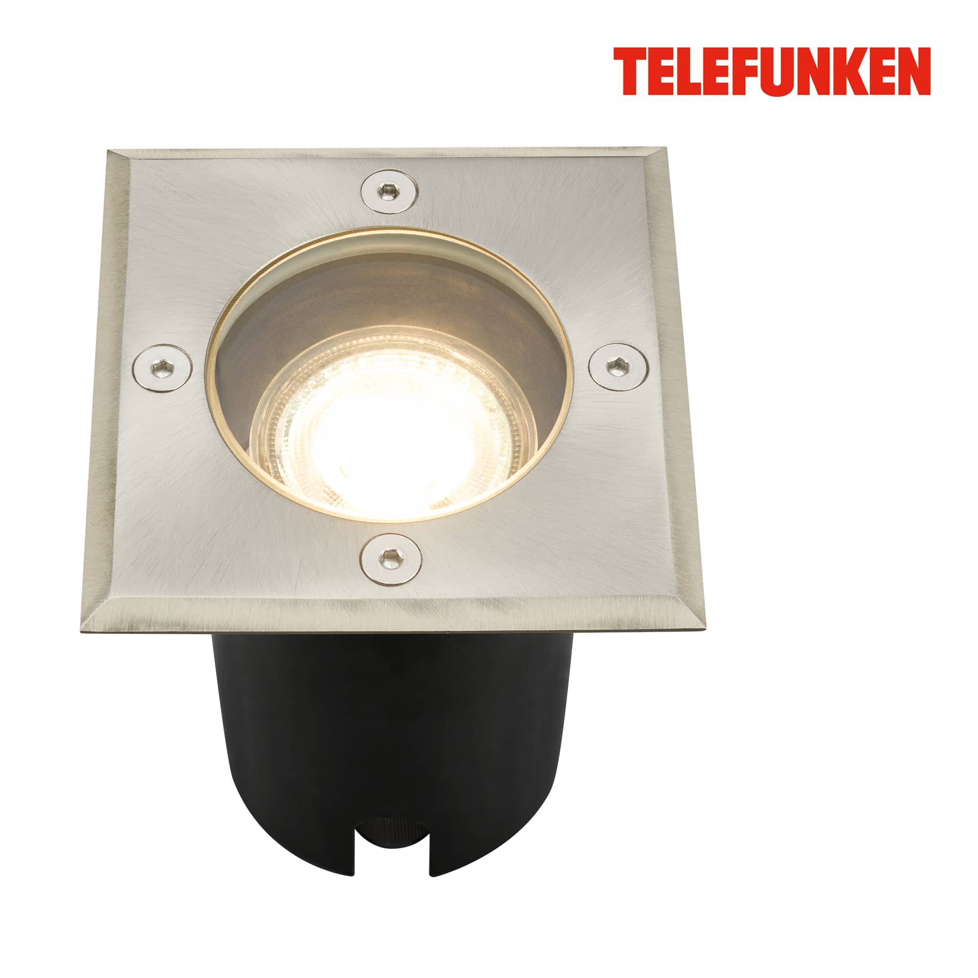 Telefunken luce da incasso, impermeabile IP67, vetro temperato