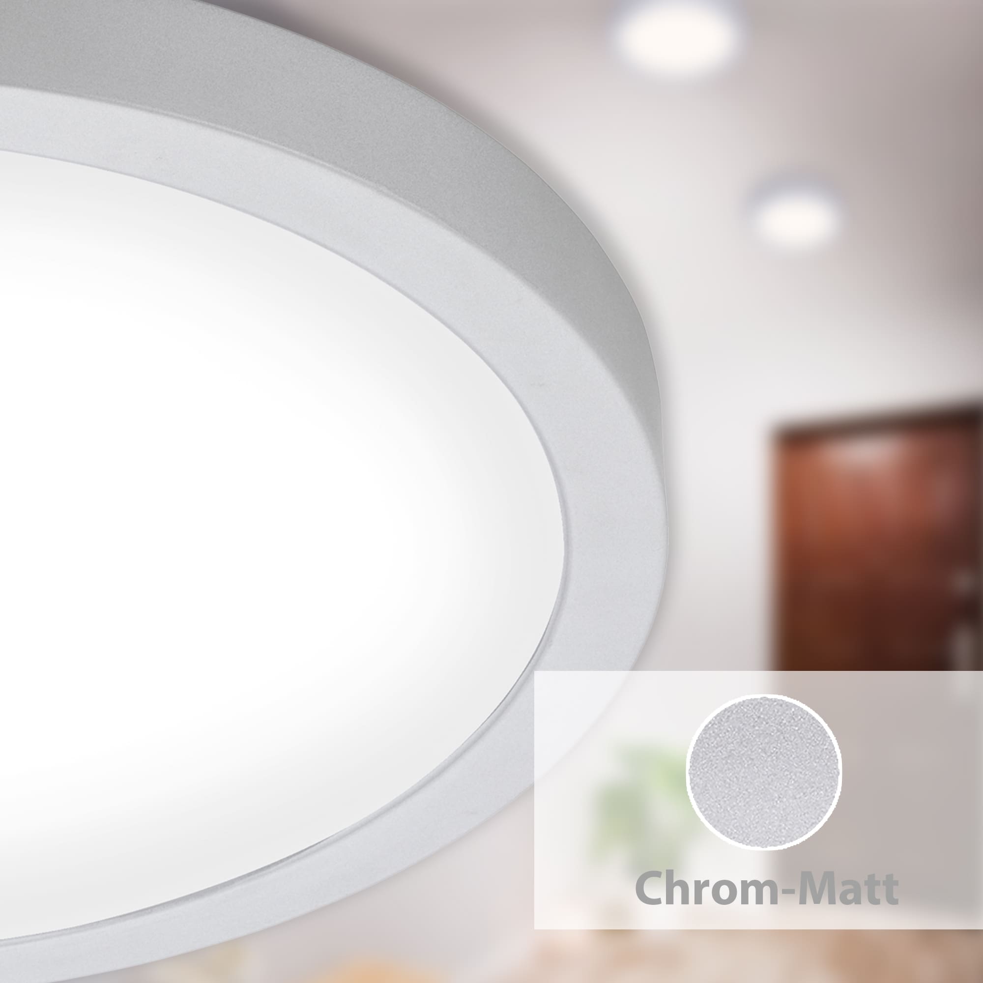 LED Aufbauleuchte chrom-matt 1xLED-Platine Funktion2