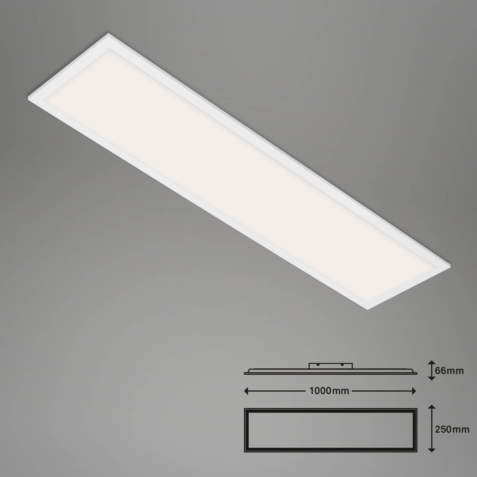 Bsmart WiFi + Bluetooth CCT LED Panel Maßzeichnung