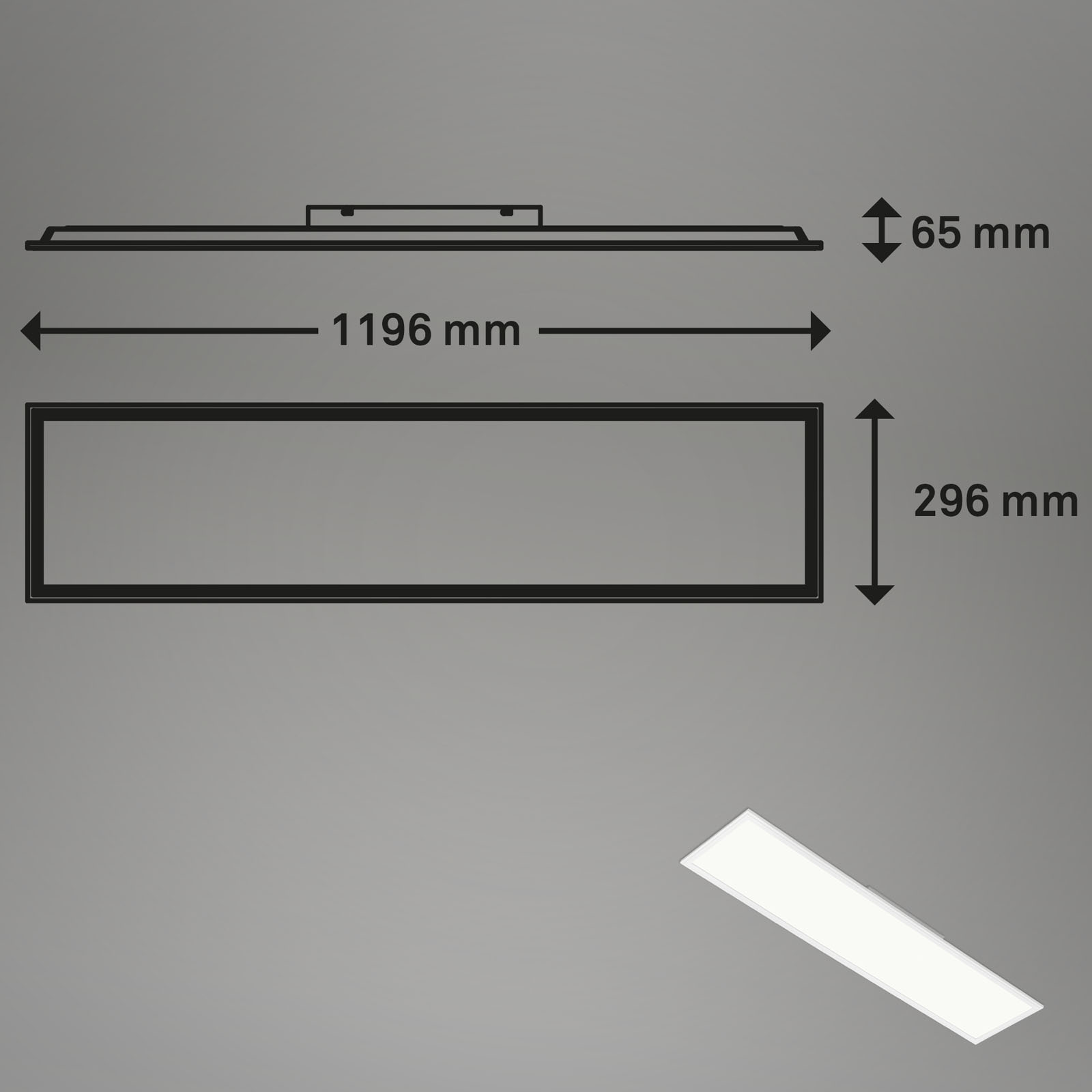 RGB CCT LED Panel weiß LED-Platine/ + RGB-LED Maßzeichnung