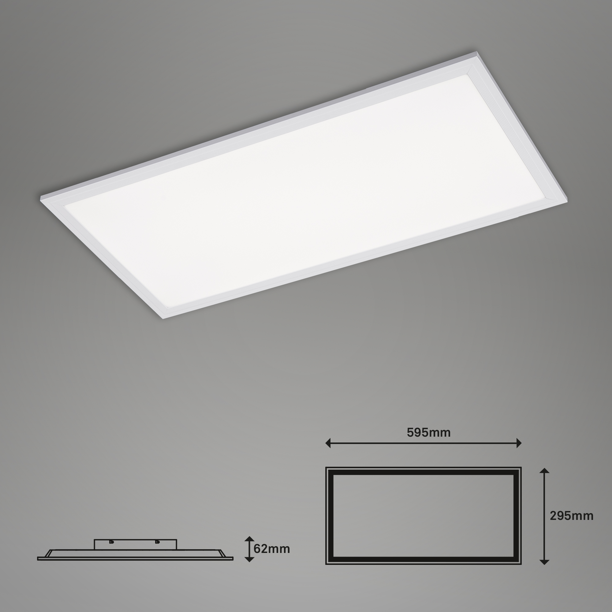 Ultraflaches LED Panel weiß LED Maßzeichnung