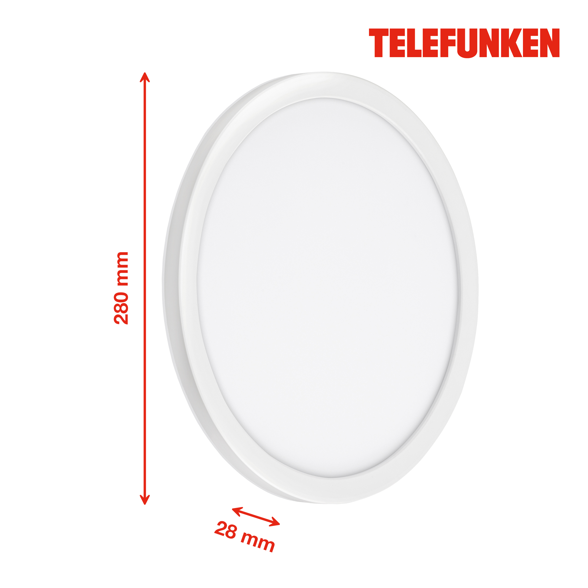 TELEFUNKEN LED Außenwandleuchte Weiß