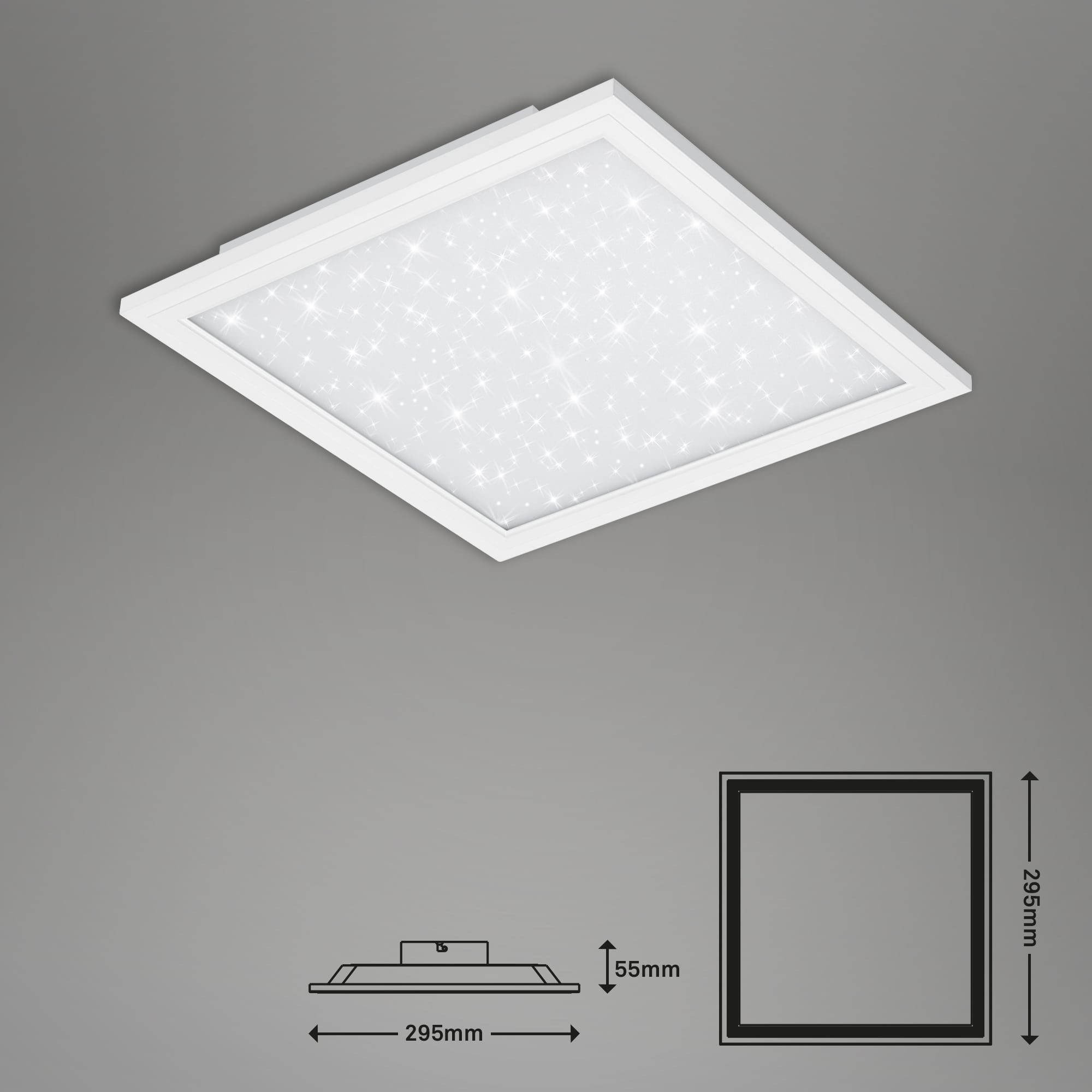 Ultraflaches Sternenhimmel-LED Panel weiß LED Maßzeichnung