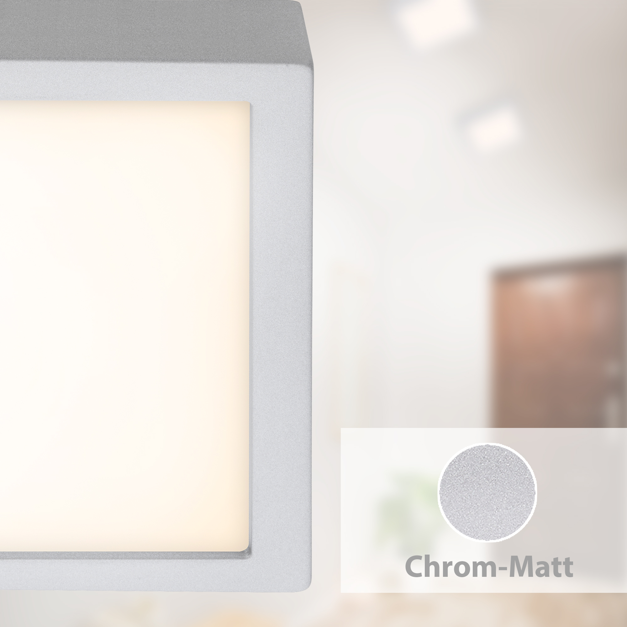 LED Aufbauleuchte chrom-matt 1xLED-Platine Funktion