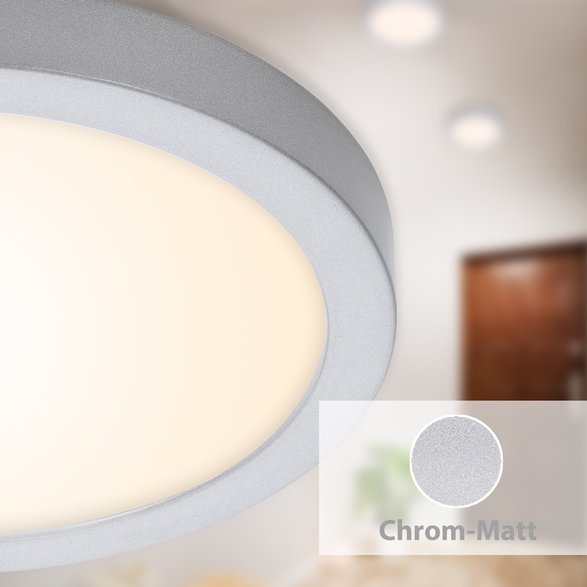 LED Aufbauleuchte chrom-matt 1xLED-Platine Funktion2