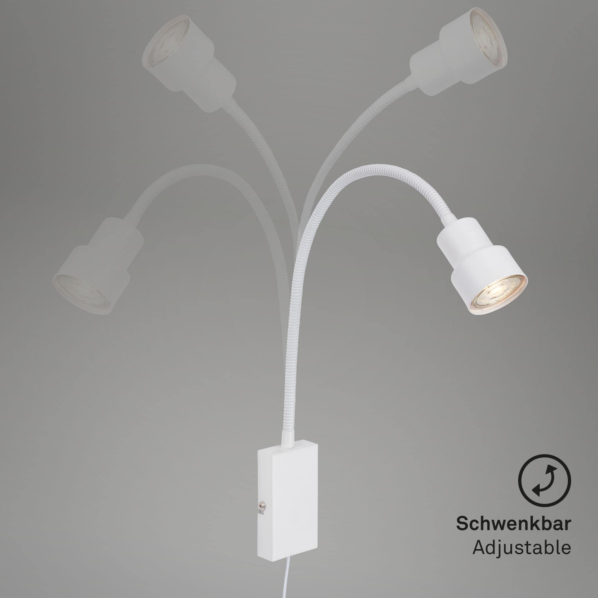 LED Bettleuchte weiß 1xLED GU10 Funktion2