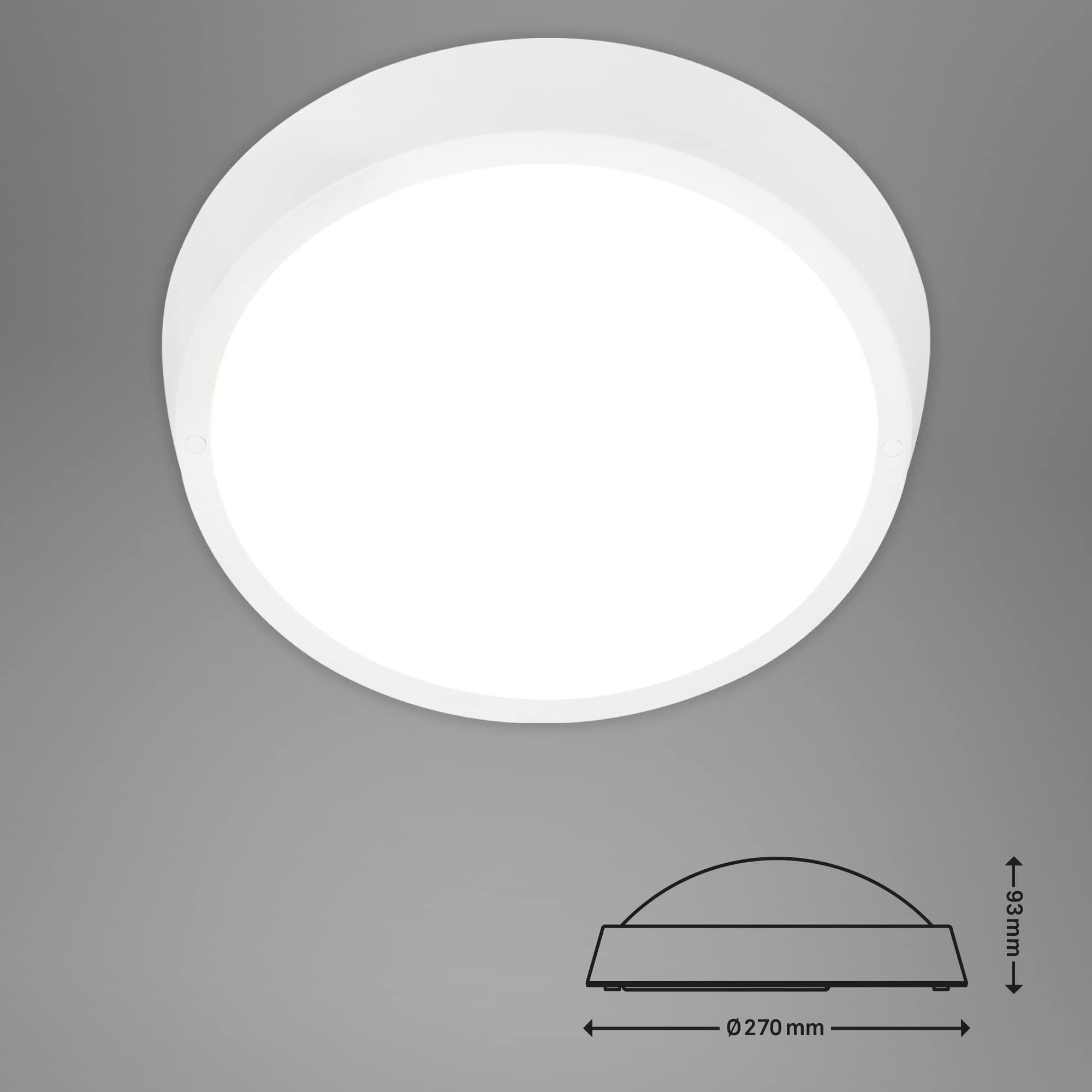 LED Außenleuchte Weiß